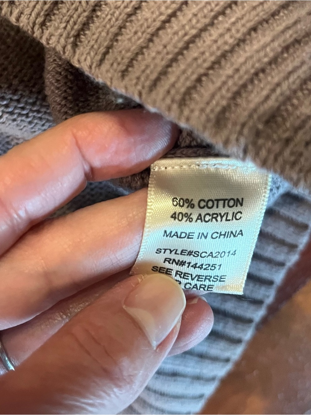 Sincerely Jules Lavender Gray Crewneck Sweater with Black Skull Motif Sz Small - Picture 5 of 6